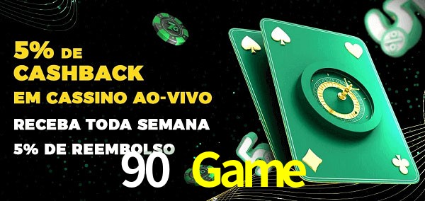 Promoções do cassino ao Vivo 90 Game